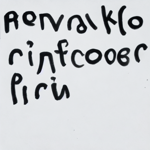 AI image generated of A black and white drawing of a person.