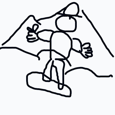 A%20simple%20stick-figure%20snowboarder%20wearing%20a%20hat%20rides%20a%20snowboard%20down%20a%20snowy%20mountain.