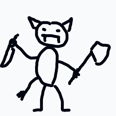 A%20simple%20cartoonish%20figure%20with%20pointy%20cat-like%20ears%20and%20a%20big%20mouth%2C%20wielding%20a%20sickle%20in%20one%20hand%20and%20a%20shovel%20in%20the%20other.
