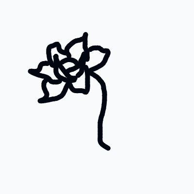 A%20rough%2C%20stylized%20drawing%20of%20a%20flower%20with%20multiple%20jagged%20petals%20and%20a%20long%20curved%20stem.