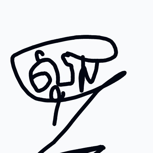 A drawing of a letter Z in black.