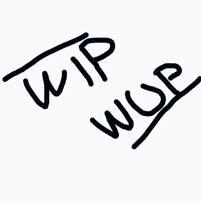 A black and white drawing of a letter W.